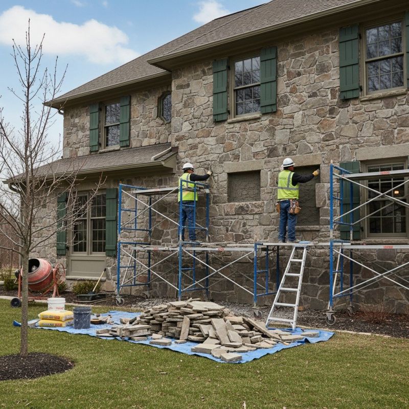 Our team working on Siding Service projects in Maineville, OH