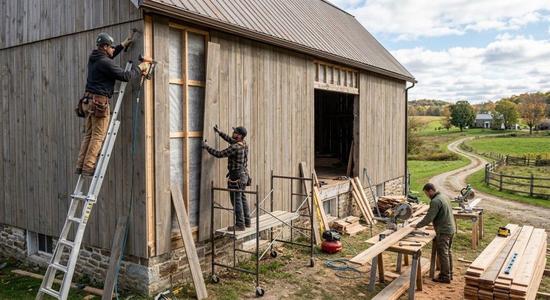Barn Siding Replacement in Monroe, OH