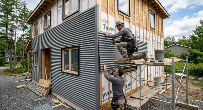 Corrugated Siding Installation in Maineville, OH
