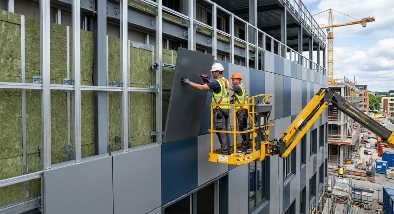 Facade Cladding Installation in Maineville, OH