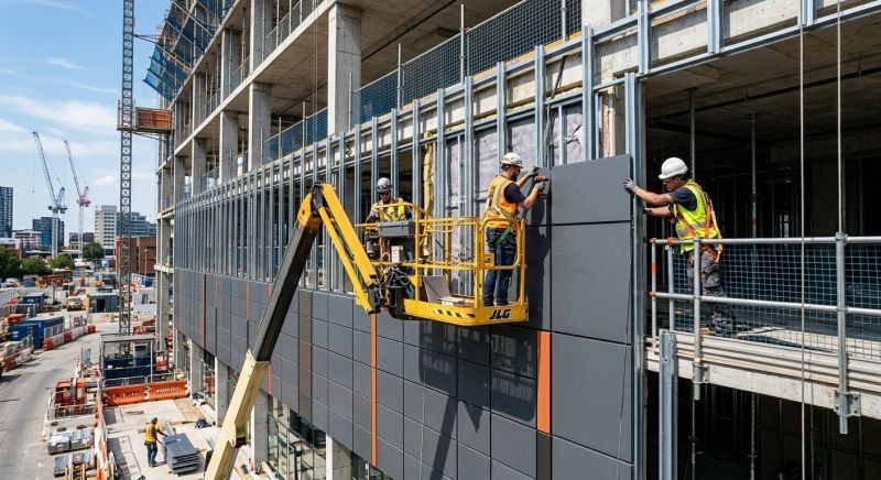 Facade Cladding Installation in Maineville, OH