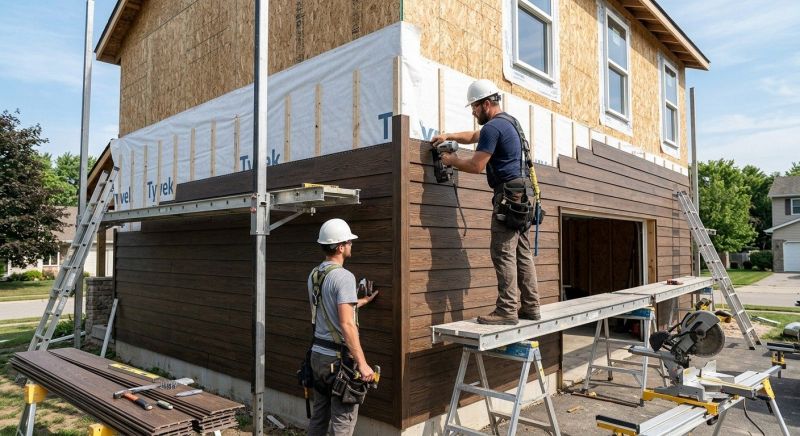 Faux Wood Siding Installation in Mason, OH