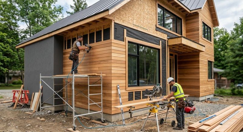 Faux Wood Siding Installation in Miamisburg, OH
