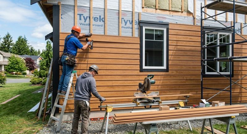 Faux Wood Siding Installation in Middletown, OH