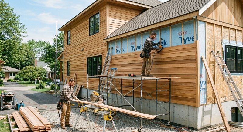 Faux Wood Siding Installation in Middletown, OH