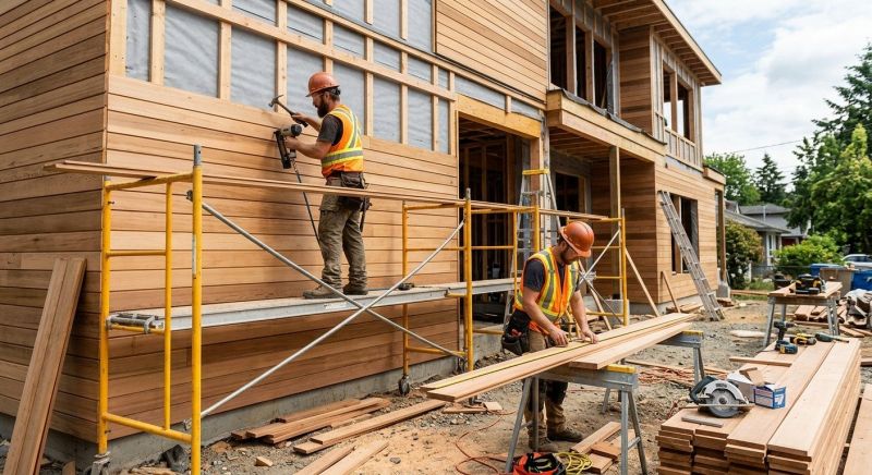 Hardwood Cladding Installation in Maineville, OH