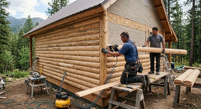 Log Siding Installation in Lebanon, OH