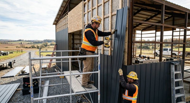 Metal Barn Siding Installation in Maineville, OH