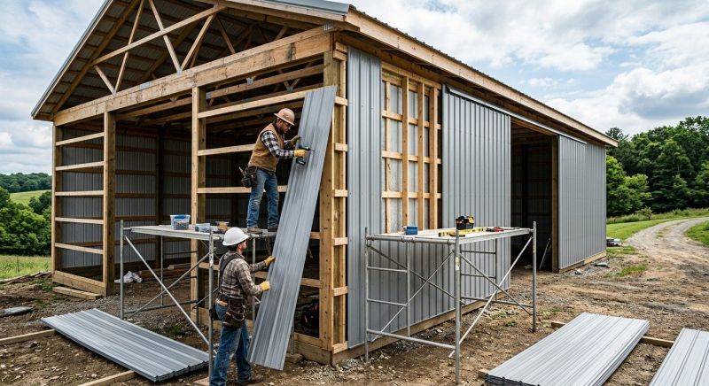 Metal Barn Siding Installation in Maineville, OH