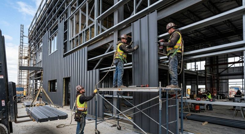 Steel Cladding Installation in Maineville, OH