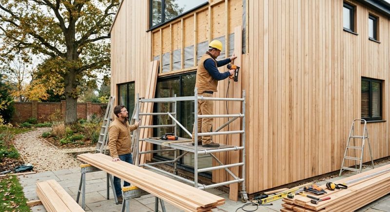 Wood Cladding Installation in Blanchester, OH