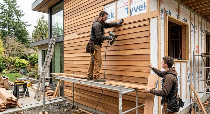 Wood Cladding Installation in Butler County, OH
